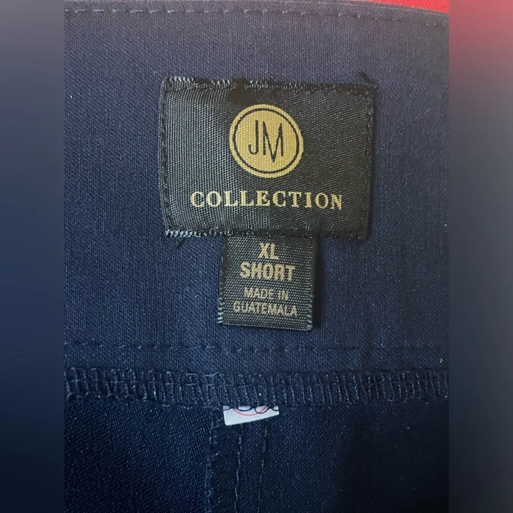 JM Collection Blue Chinos StraightLeg Design pants. Women’s size XL short. NWT - Picture 8 of 9
